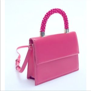 NWT Zara Beaded handle mini bag